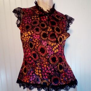 VTG Free People Silk Top